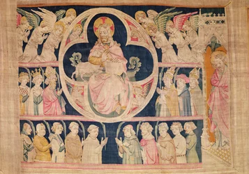 Zählung der Auserwählten, aus dem Apokalypse-Teppich von Angers, 1373-87 (Teppich)